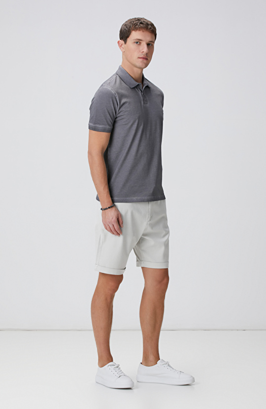 Antrasit Polo Yaka T-shirt