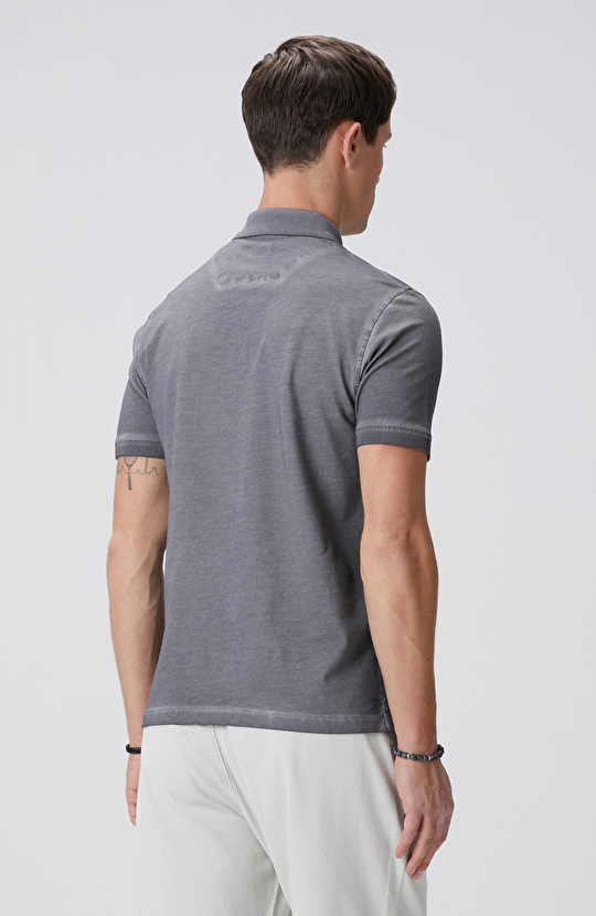 Antrasit Polo Yaka T-shirt