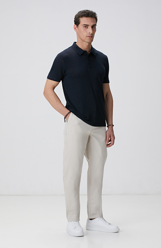 Lacivert Polo Yaka T-shirt