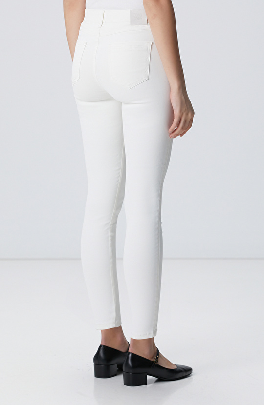 Beyaz Denim Pantolon