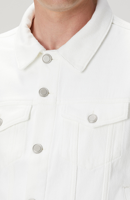 Kırık Beyaz Denim Mont