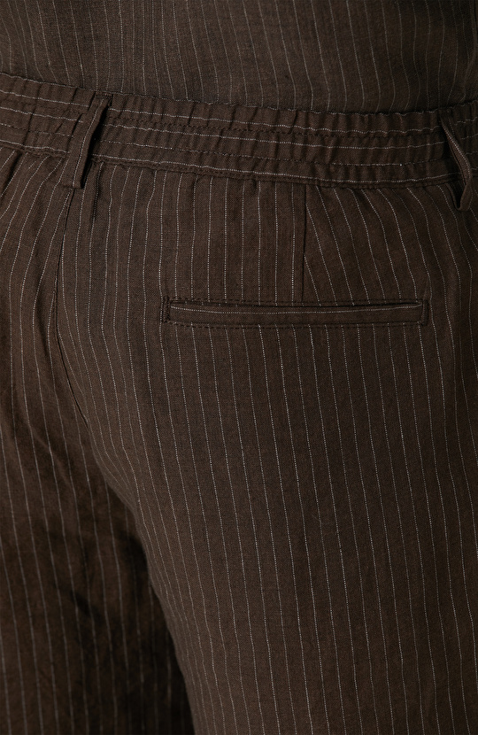 Kahverengi Keten Şort