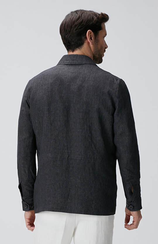 Antrasit Keten Ceket