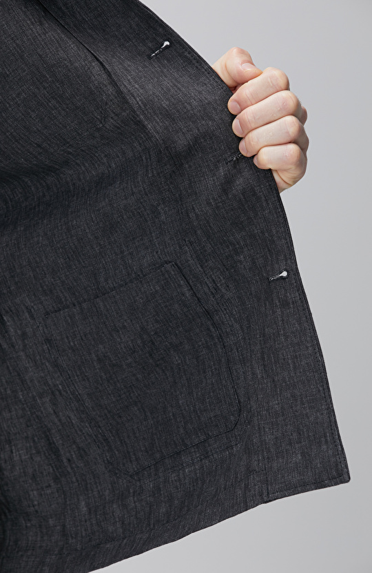 Antrasit Keten Ceket