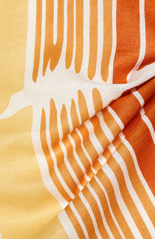 Kiremit Keten Karışımlı Şal