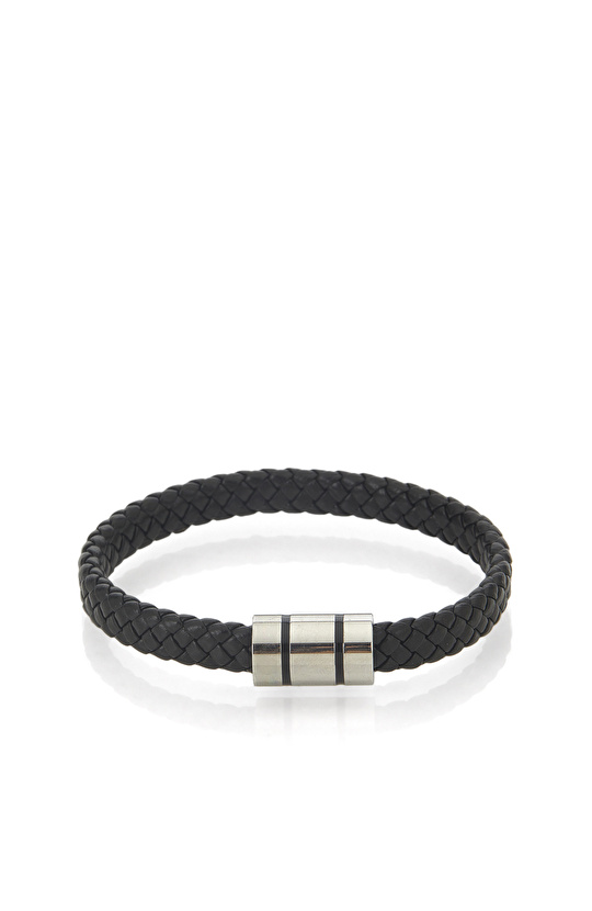 Siyah Erkek Deri Bileklik