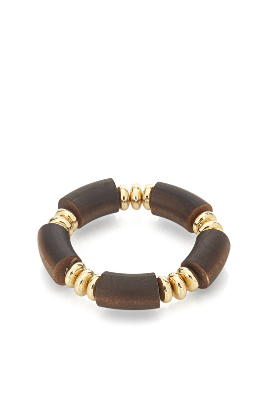 Kahverengi Kadın Ahşap Bileklik
