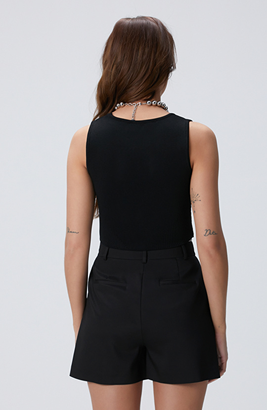 Siyah Triko Büstiyer