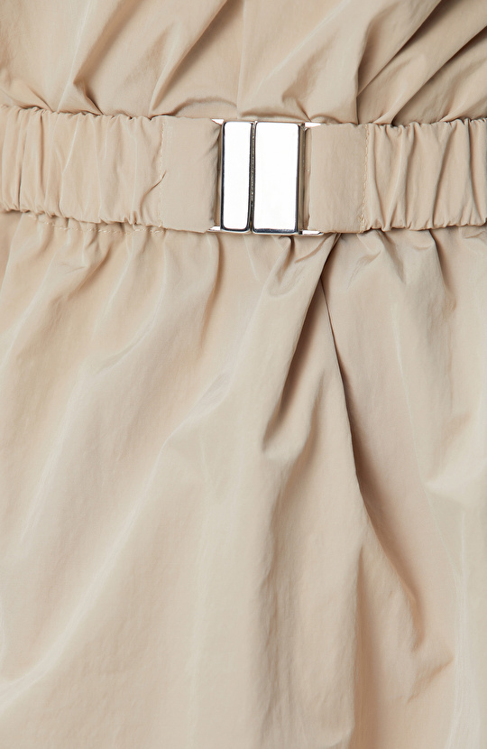 N-Tech Bej Mini Elbise