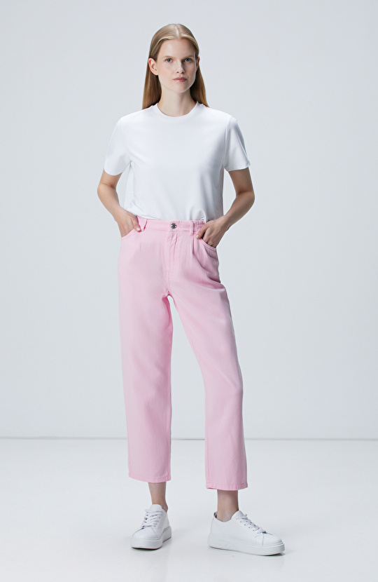 Pembe Casual Pantolon Pembe Casual Pantolon