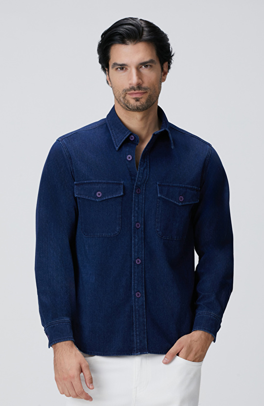 İndigo Denim Gömlek