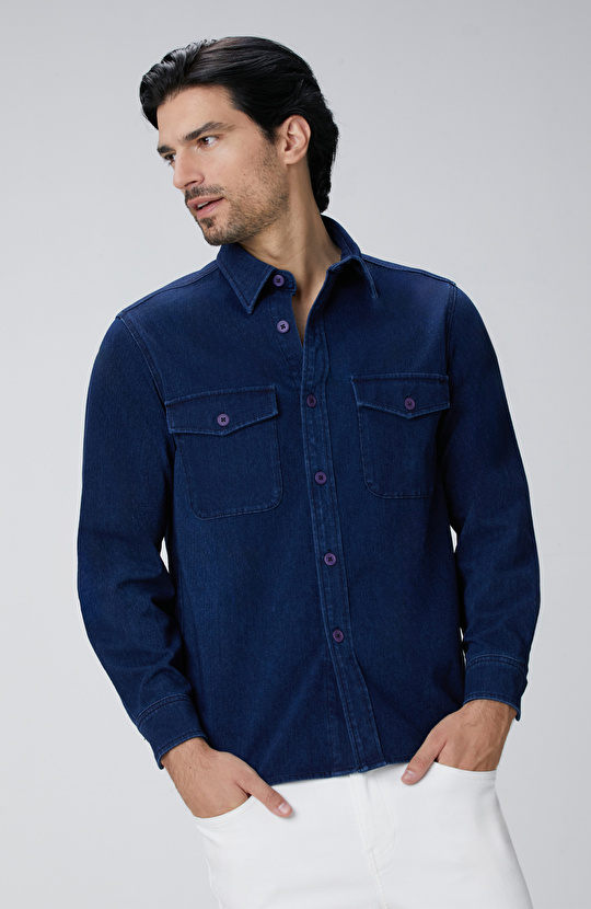 İndigo Denim Gömlek