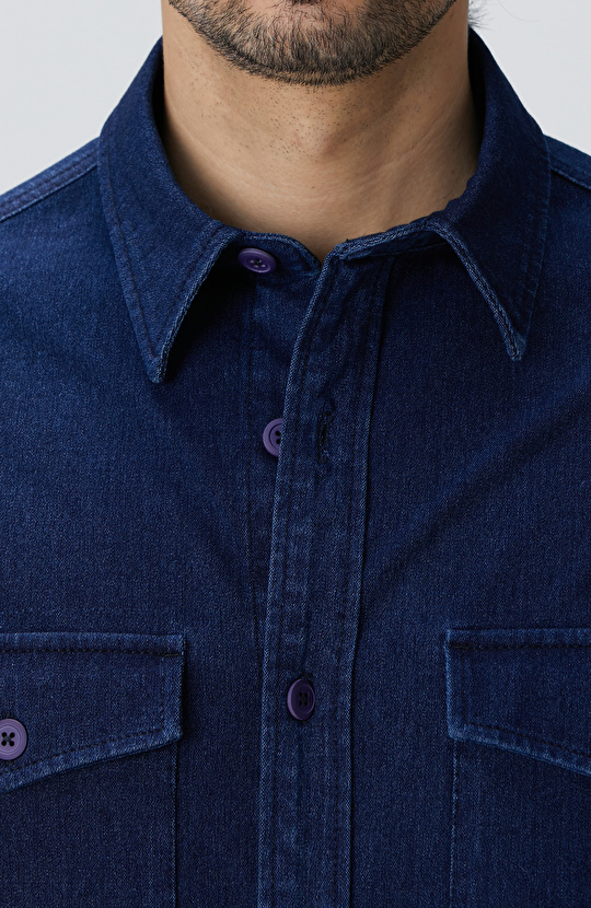 İndigo Denim Gömlek