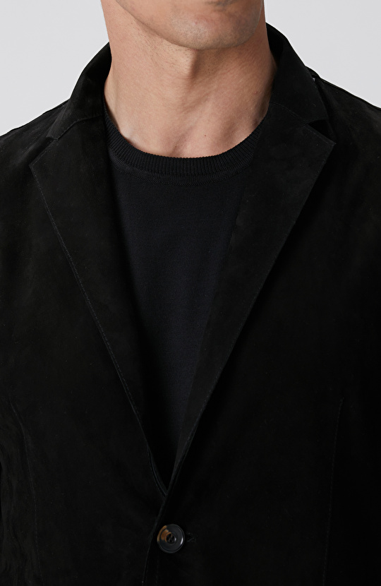 Siyah Çift Taraflı Deri Ceket