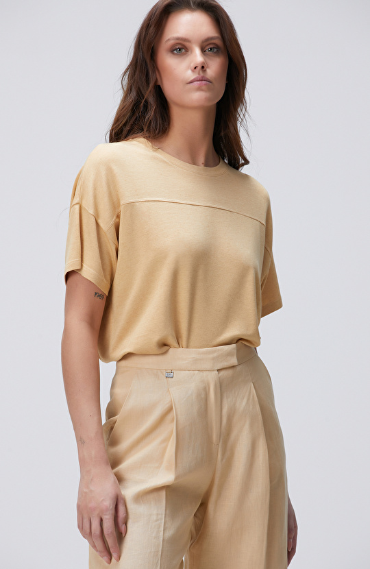 Limited Hardal Kaşmir Karışımlı T-shirt