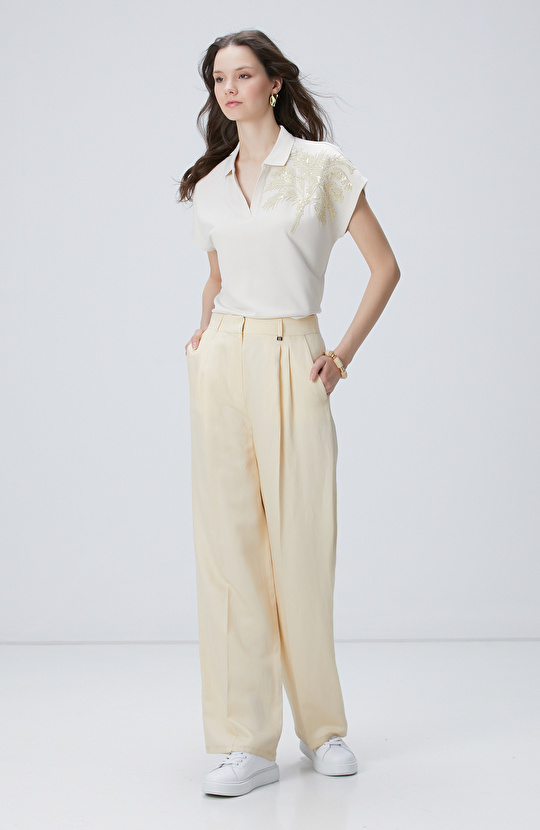 Limited Modal Karışımlı Bej T-shirt