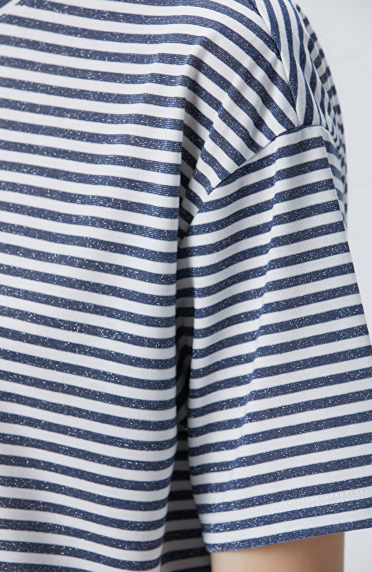 Lacivert Beyaz T-shirt