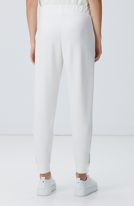 Kırık Beyaz Eşofman Altı