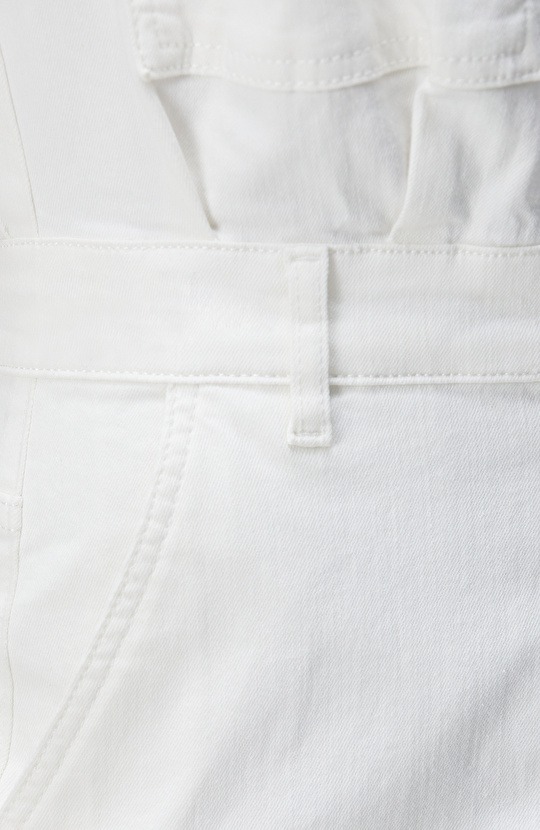 Kırık Beyaz Denim Tulum