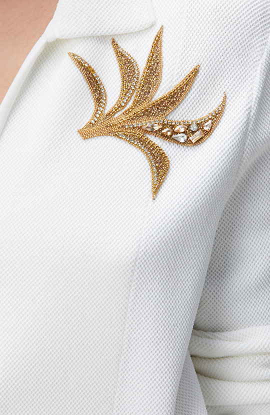 Kırık Beyaz Triko Ceket