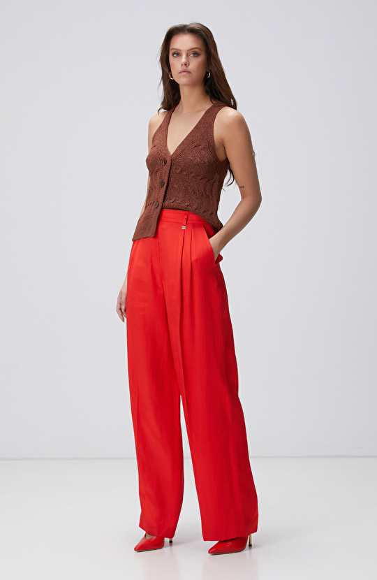 Tarçın Triko Yelek