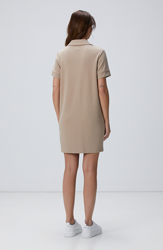 Vizon Polo Yaka Elbise