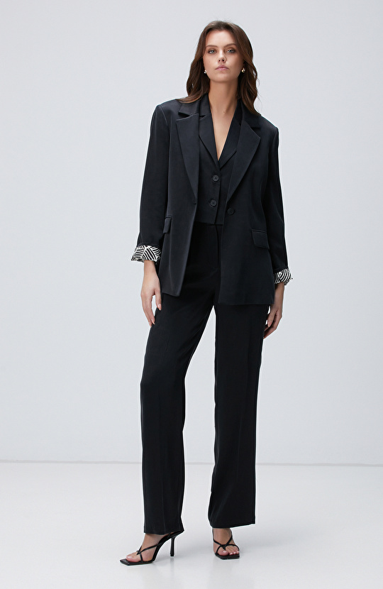 Black Cupro Blazer