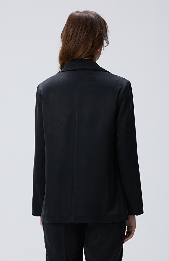 Black Cupro Blazer