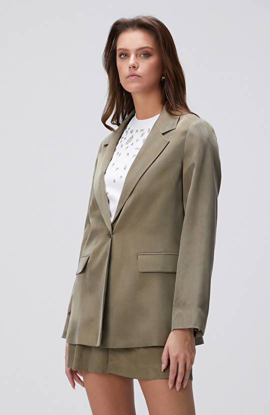 Haki Blazer Ceket