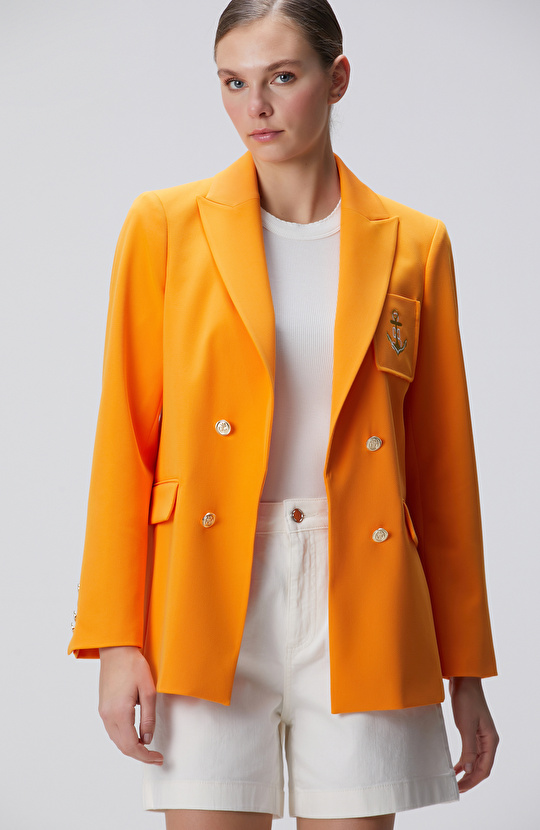 Turuncu Blazer Ceket