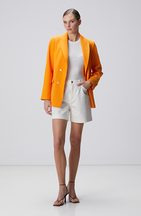 Turuncu Blazer Ceket