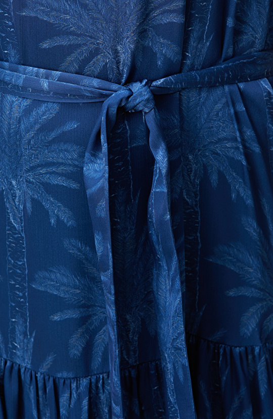 Lacivert Maxi Elbise