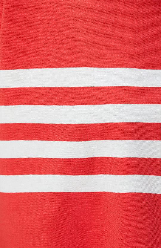 Kırmızı Beyaz Çizgili T-shirt