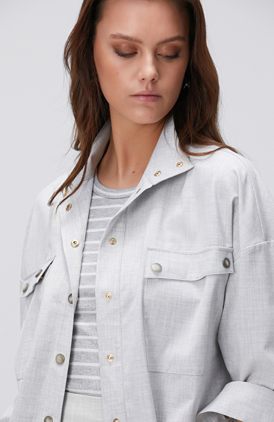 Açık Gri Gömlek