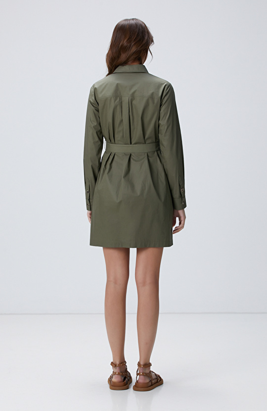 Haki Mini Elbise