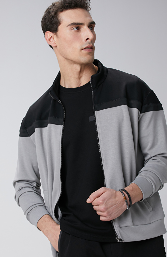 Siyah Gri Sweatshirt