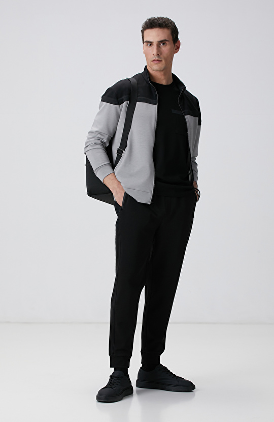 Siyah Gri Sweatshirt