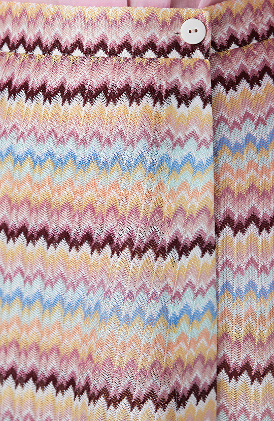 Sarı Pembe Mini Plaj Etek