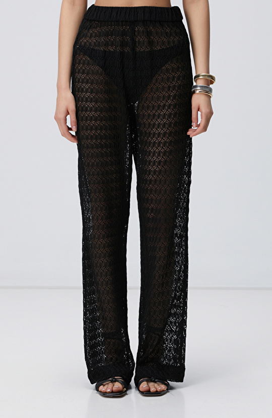 Siyah Plaj Pantolonu