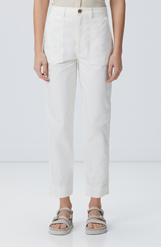 Kırık Beyaz Casual Pantolon