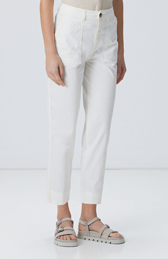 Kırık Beyaz Casual Pantolon