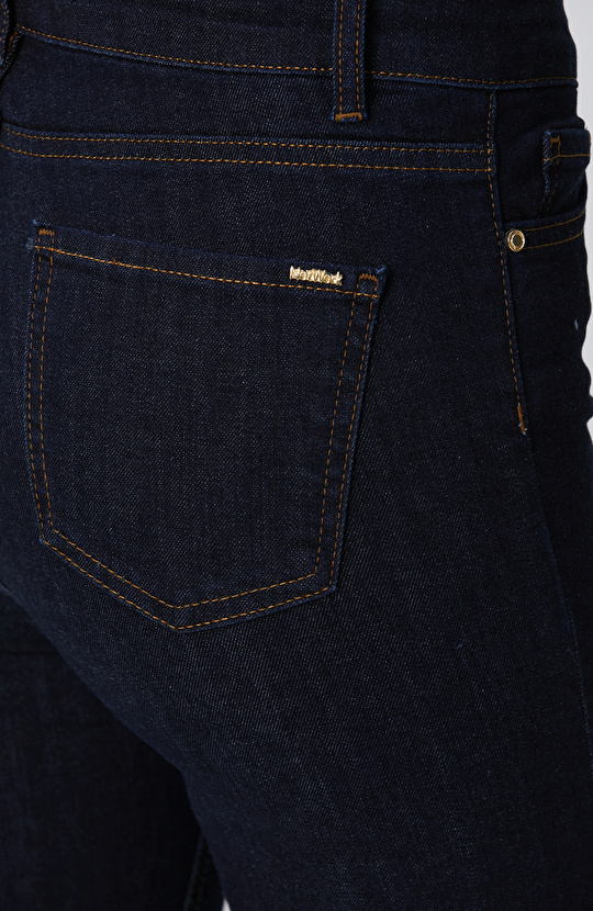 Lacivert Raw Denim Pantolon