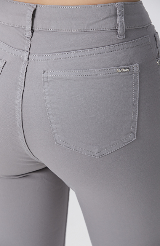 Açık Gri Casual Pantolon