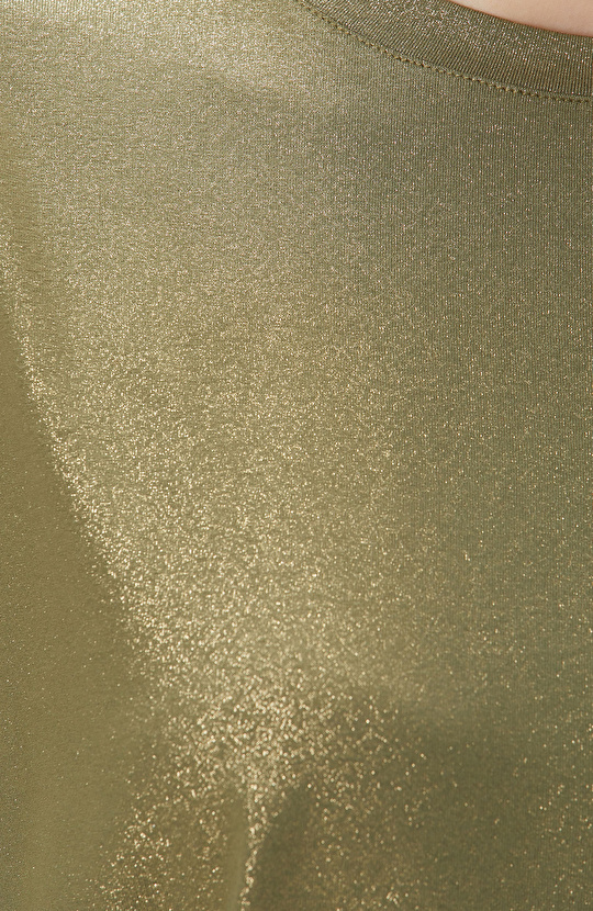 Haki Varaklı T-shirt