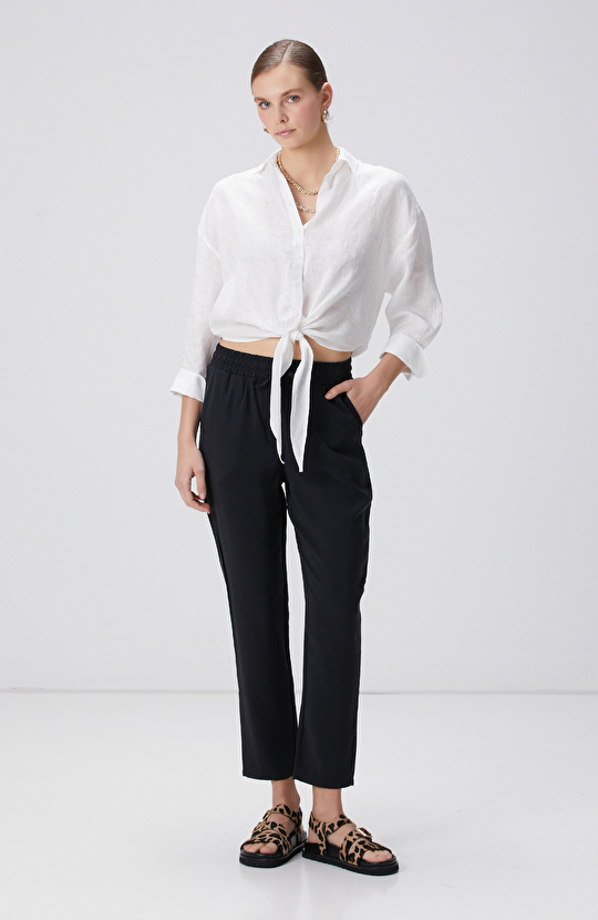 Siyah Basic Jogger Pantolon