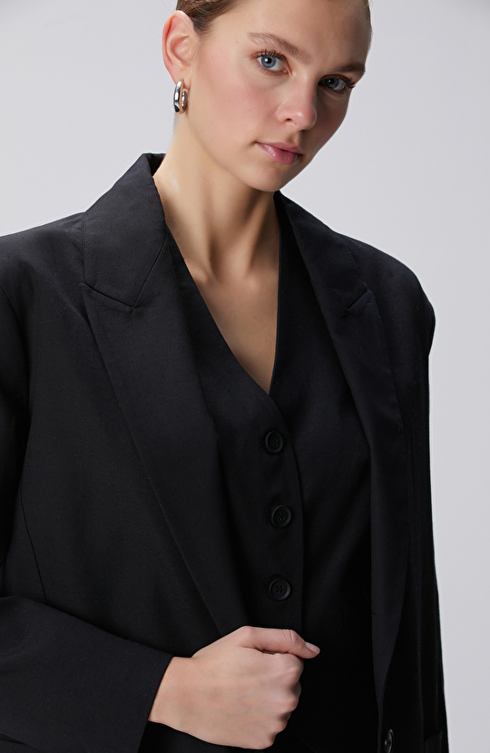 Siyah Boyfriend Ceket