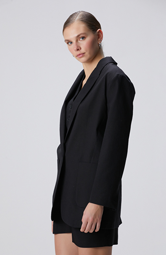 Siyah Boyfriend Ceket