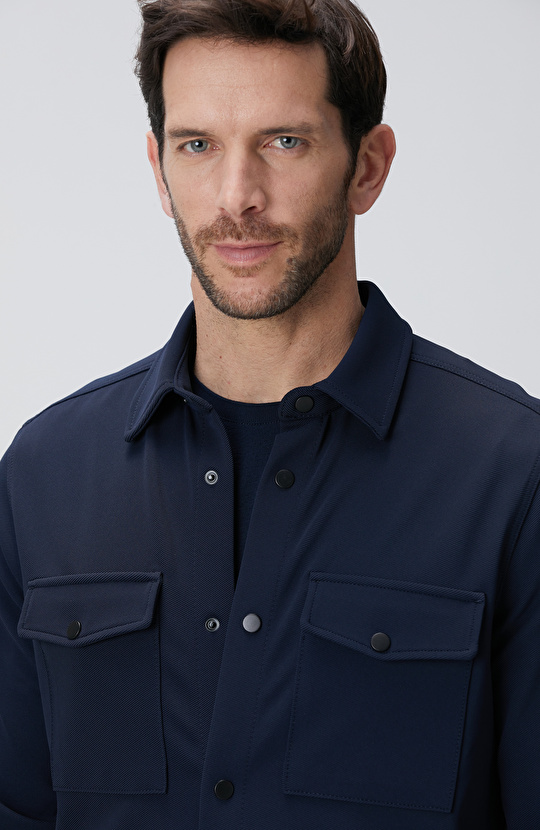 N-Tech Lacivert Dış Gömlek