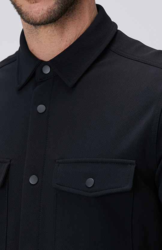 N-Tech Siyah Dış Gömlek