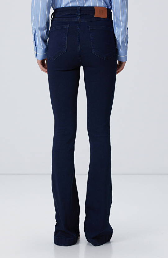 Koyu Lacivert Denim Pantolon